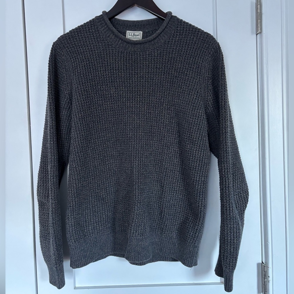 L.L. Bean Men’s Organic Cotton Rollneck Waffle Sweater